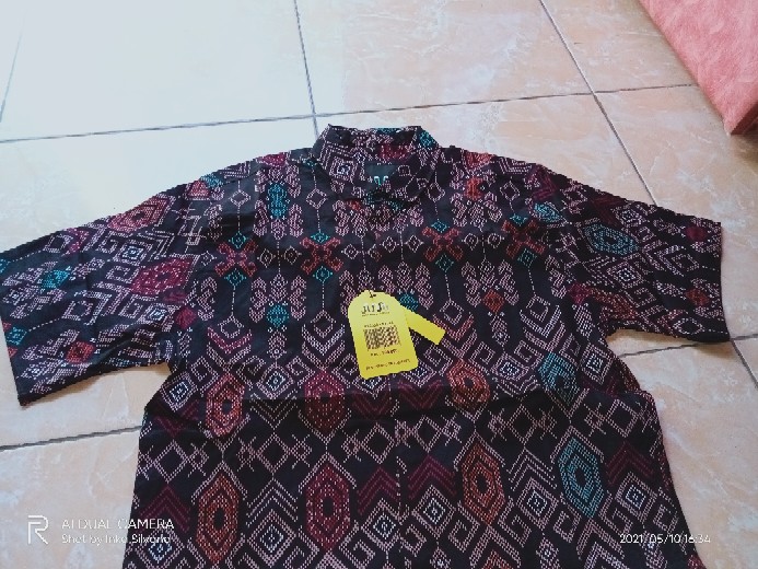 [ready Big Size] Babedo Kemeja Batik Pria Slim Fit Motif Songket Minang Premium Lengan Pendek