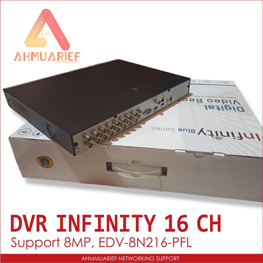 DVR Infinity EDV-8N216-PFL Blue Series 16CH 16 Channel Support 8MP