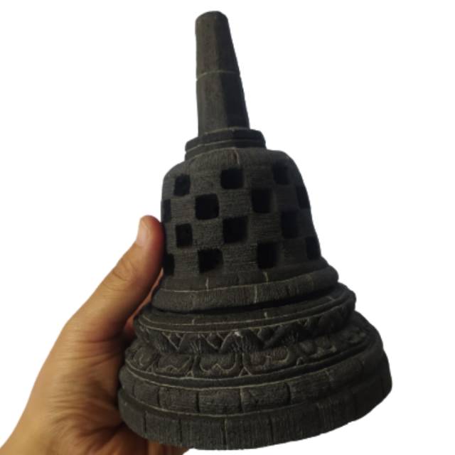 (BISA COD) Miniatur Stupa Candi Borobudur Buka Tutup Dekorasi Hiasan Rumah Souvenir Jogja