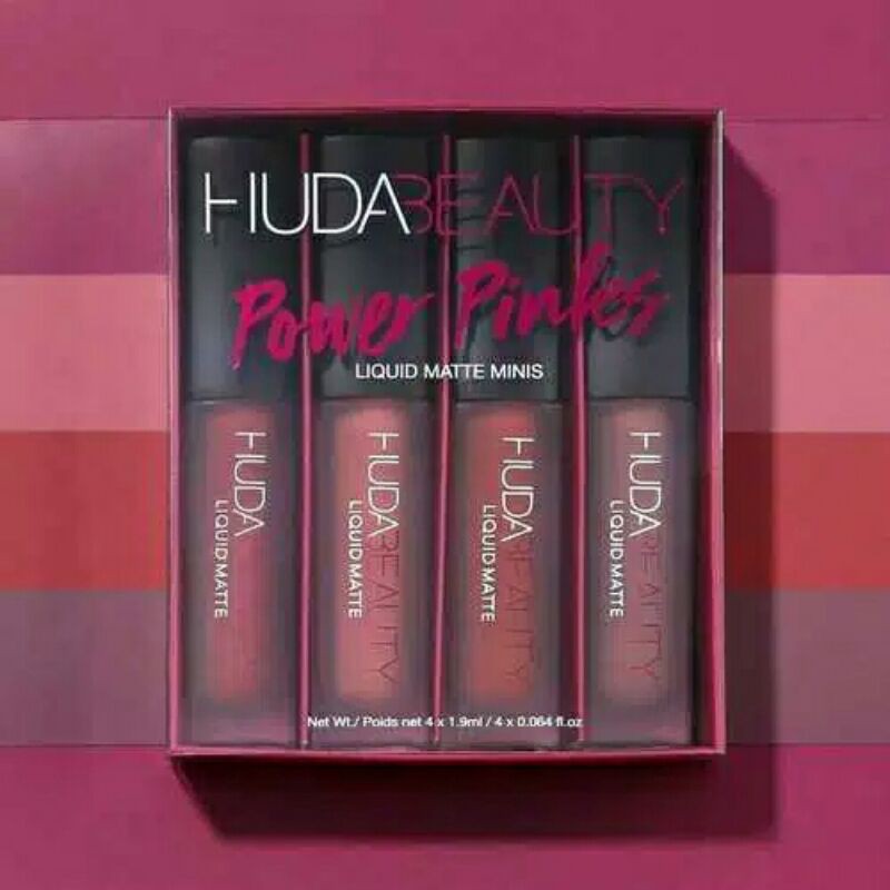 LIPSTIK HUDA BEAUTY MINIS MATTE (1BOX ISI 4PSC) BISA COD