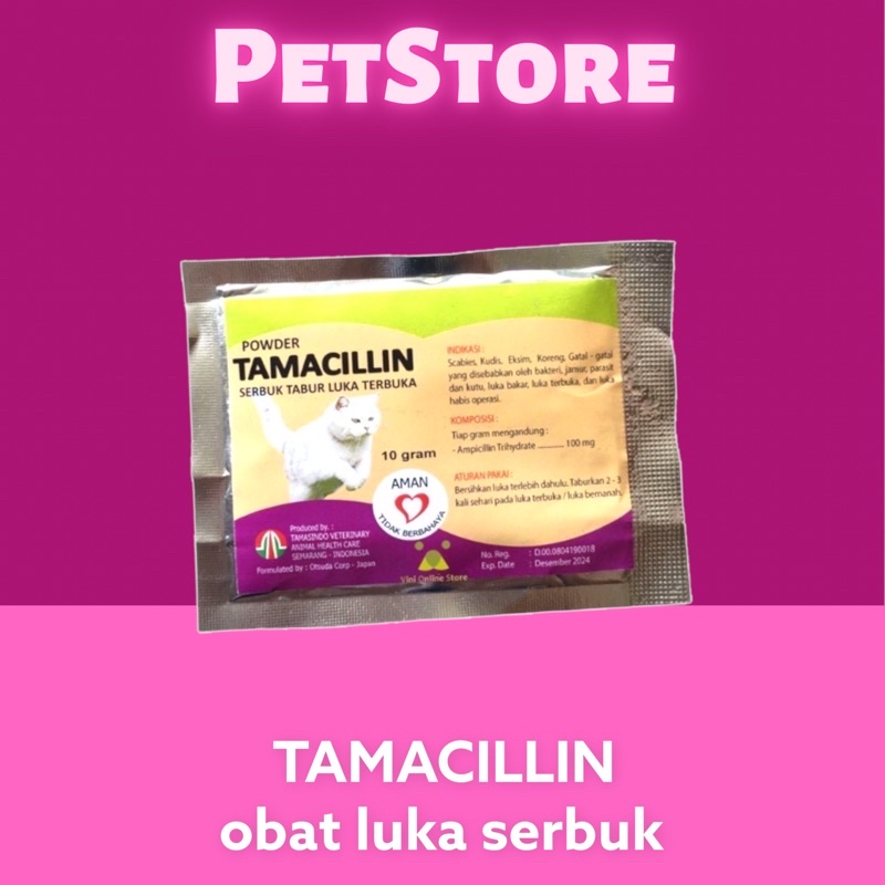 TAMACILLIN Obat luka berbentuk serbuk praktis