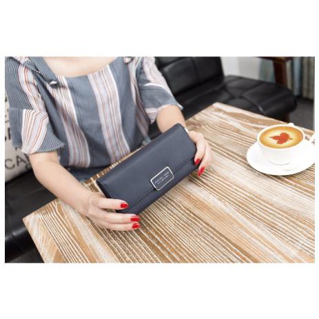 Super Dompet Wanita Korea Panjang Lipat/Dompet Wanita Forever Young - Fts168 - Hitam Sale