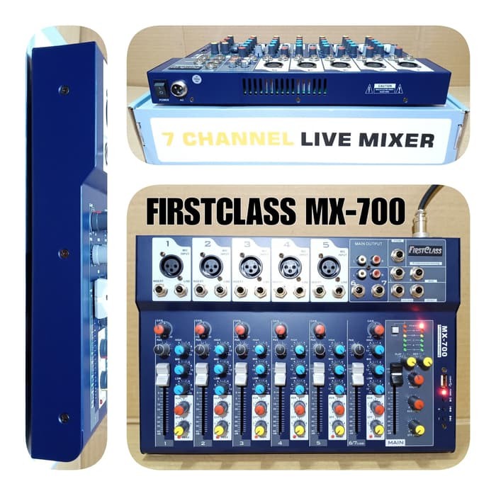 MIXER AUDIO 7 CHANNEL FIRSTCLASS MX 700