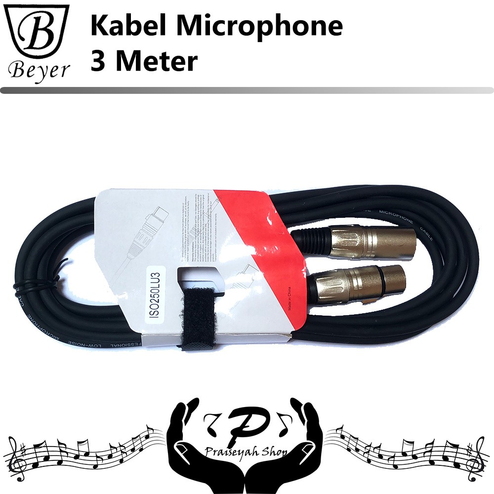 Kabel Mikrofon 3 Meter / Microphone Cable