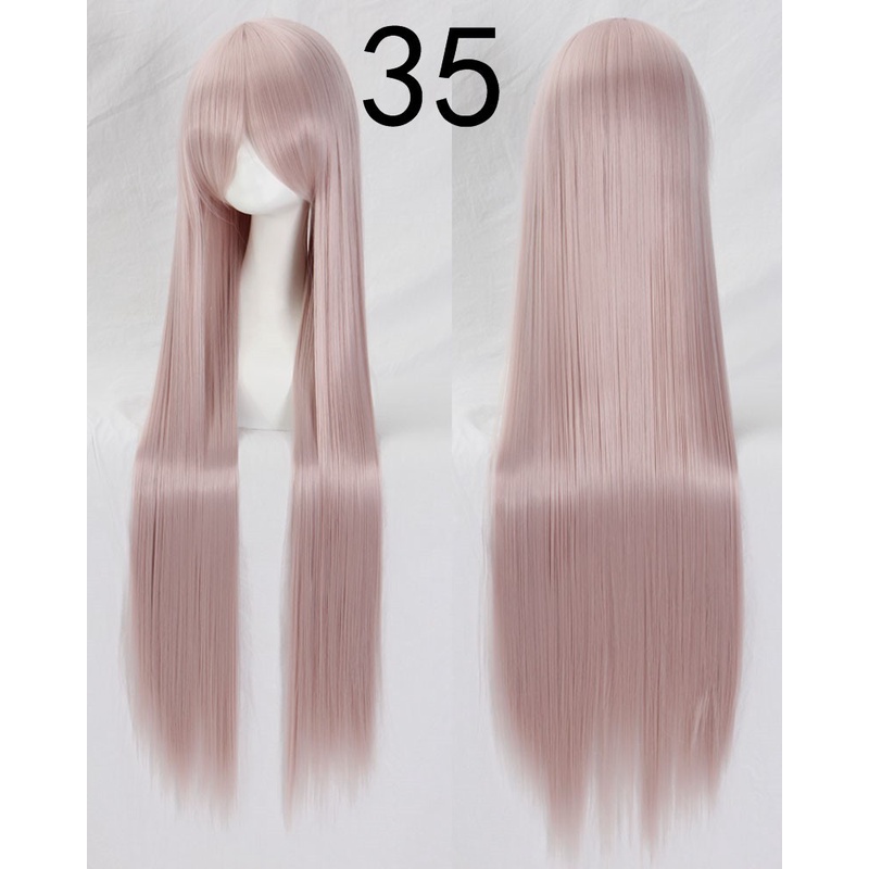 099 PASTEL ASH wig base 100 cm lurus wanita cosplay rambut palsu