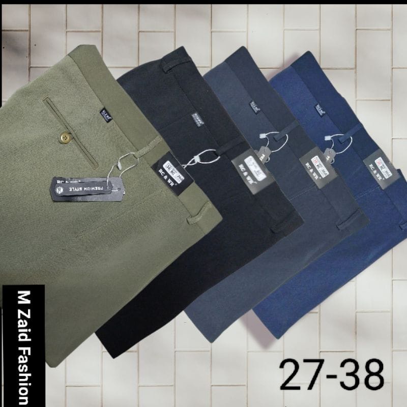 Celana Panjang Pria Kantor Standar Reguler Bahan Twist Ukuran 27 38 Merk RC.ARDINAL / Celana Panjang