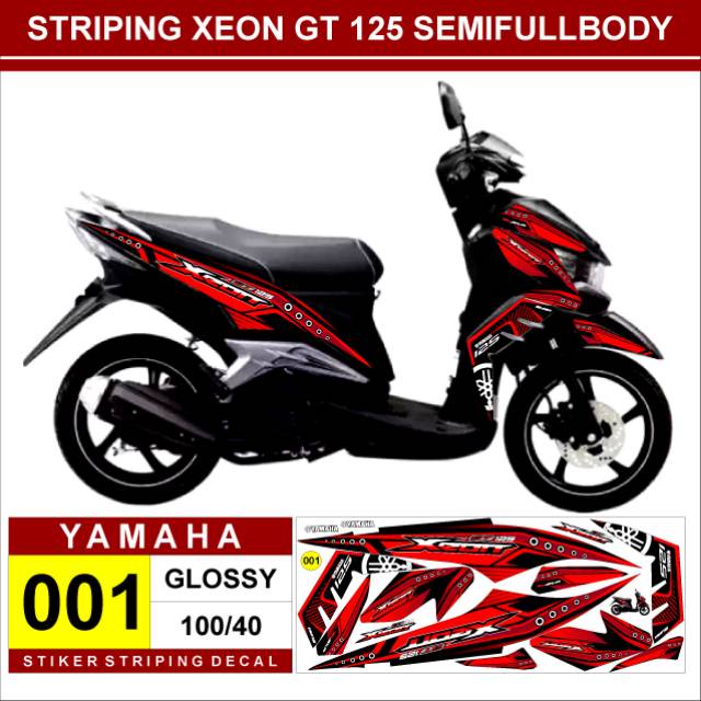 Stiker Striping Xeon GT 125 Custom desain | Stiker Xeon GT sticker Xeon GT | lis variasi xeon gt | M