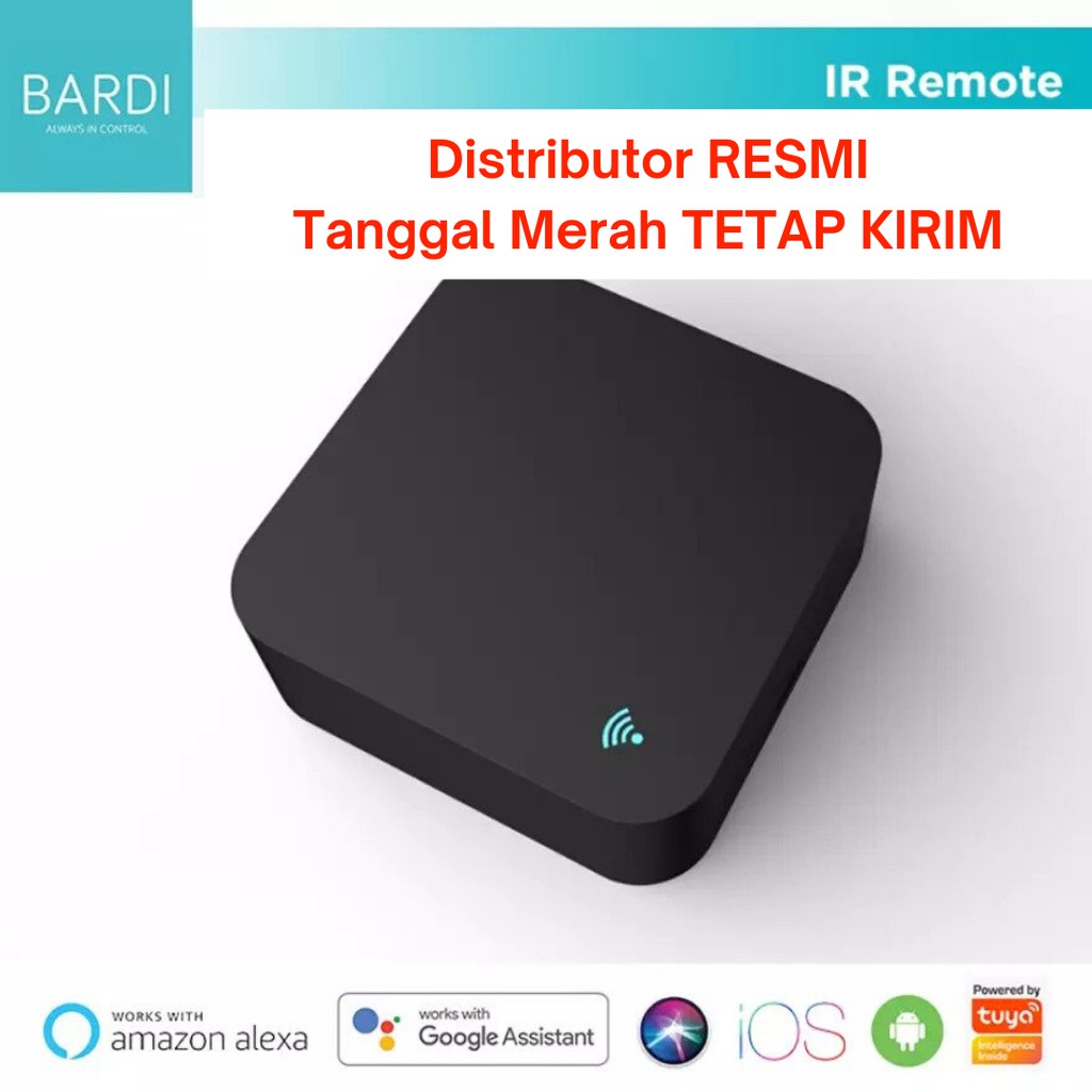 BARDI Smart UNIVERSAL IR REMOTE 8m Wifi Wireless IoT for Home Automation 8 m Tanpa Adaptor