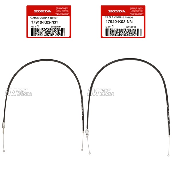 17910-K03-N31 17920-K03-N31 Kabel Gas A B Atas Bawah Revo Fi Injeksi