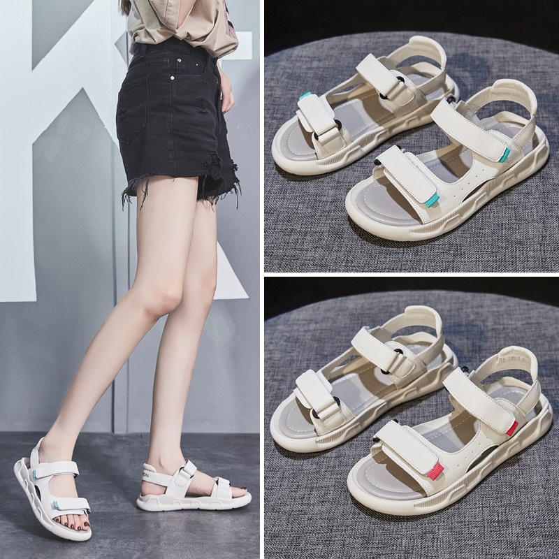 COD POS 0088 Sepatu Sandal Wanita / Sandal Tali Santai Wanita Sandal Casual Wanita  Korea Import