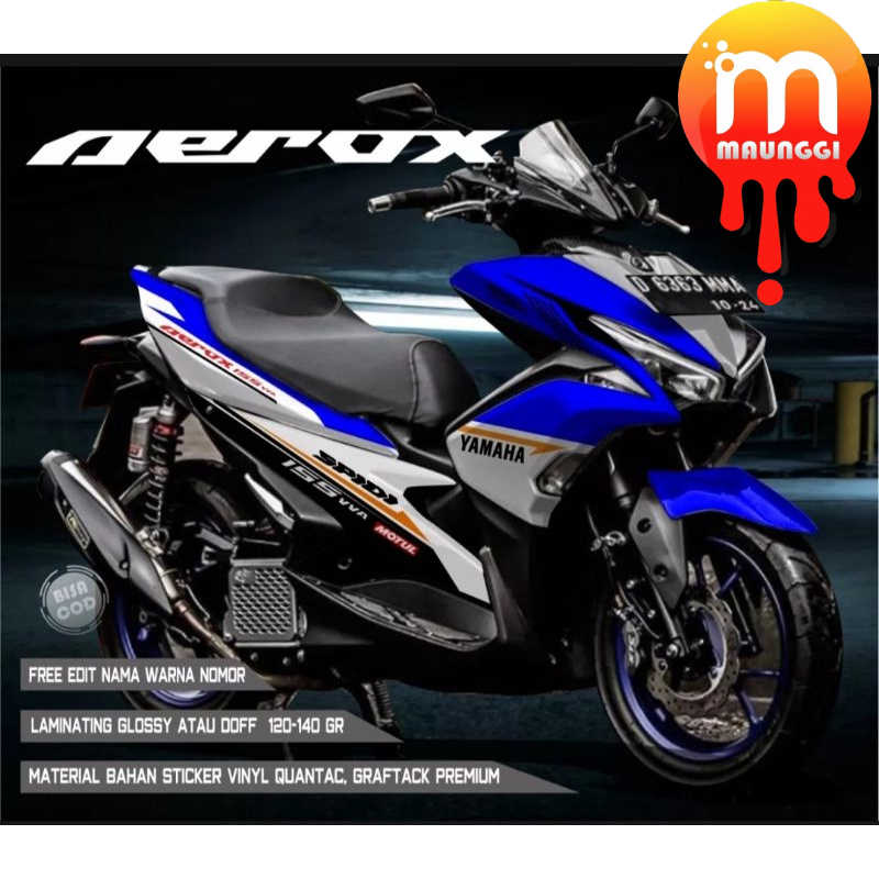 Decal stiker aerox versi lama fullbody Sticker aerox 155 Striping motor aerox full body Decal sticke