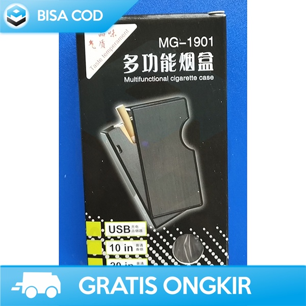 COVER SAFETY BOX ROKOK 10 20 SLOT PLUS KOREK ELEKTRIK LST RECHARGEABLE