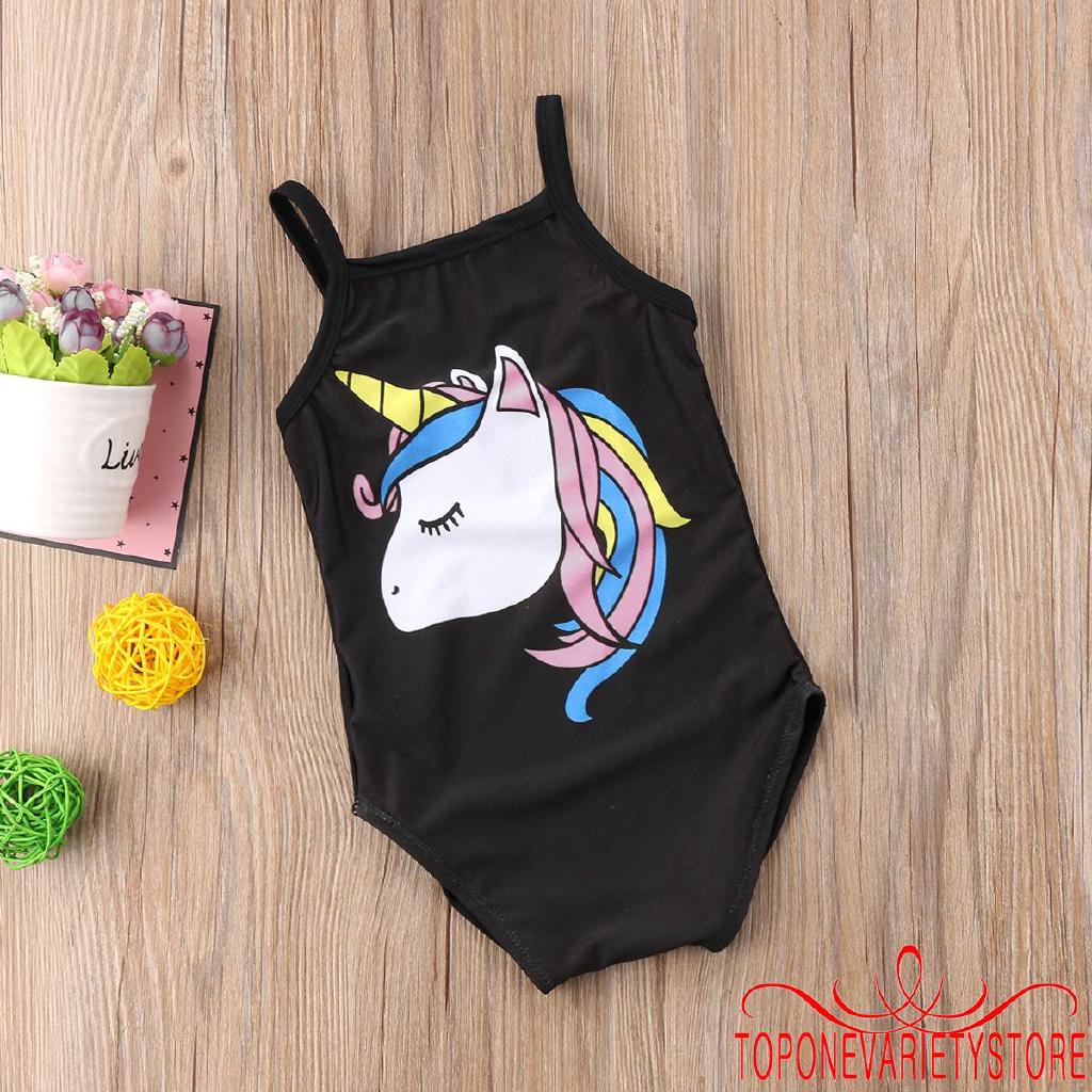 OOO Baju  Renang  1 Piece Motif Unicorn  Lucu untuk Anak 