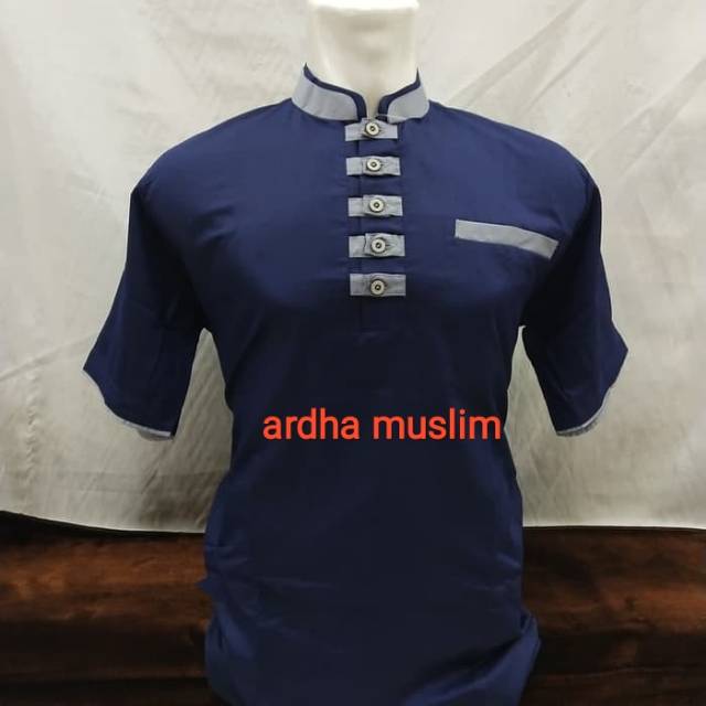 Baju koko terbaru dewasa tangan pendek warna II fashion muslim