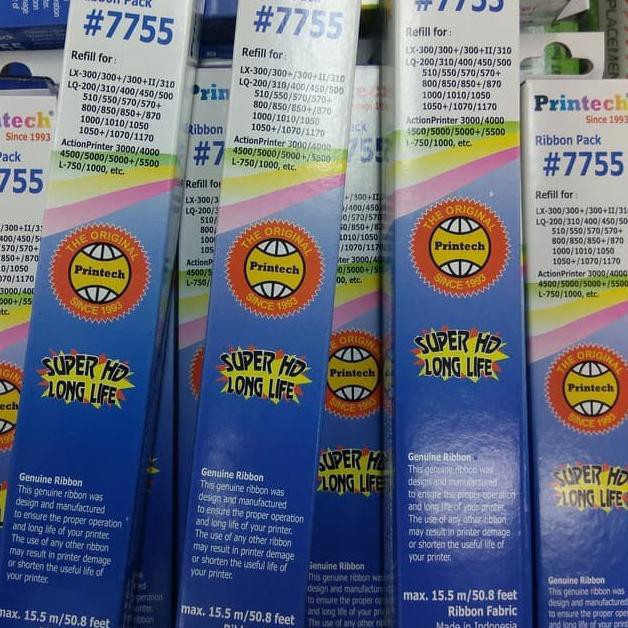 

Ready Stock Refill Pita Printech LX LQ 300 310 LQ1170 Compatible Ribbon Pack 7755 .....