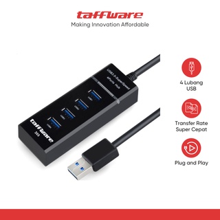 Taffware High Speed 4 Ports USB HUB 3.0 Adapter 5Gbps for Laptop PC/Notebook/Computer - 303