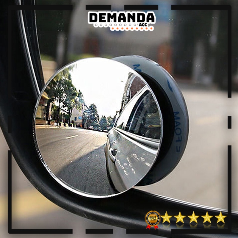 [1 Set dapat 2] Kaca Spion Tempel Mini Cermin Mirror Cembung Wide Angle Blind Spot Universal Tambahan untuk Mobil dan Motor  L3,288,291 - HMB080