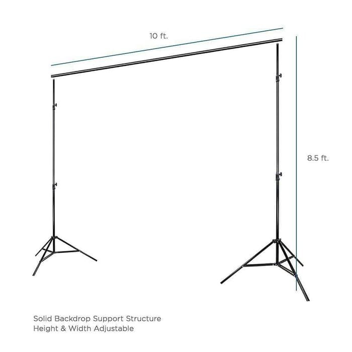 Bracket Stand 10ft untuk Backdrop Tiang Stand Background Foto Studio