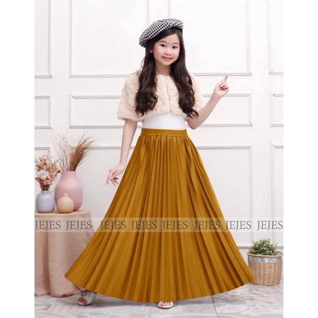 ROK PLISKET PREMIUM ANAK PEREMPUAN/ROK PLISKET ANAK PREMIUM USIA 11 SAMPAI 15 TAHUN