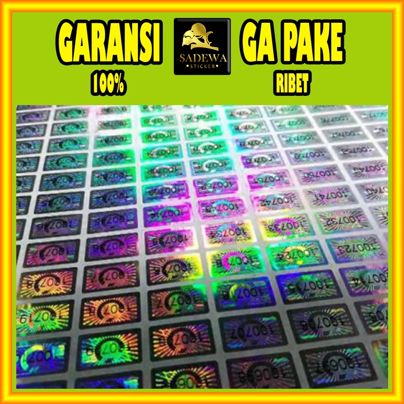 

SPH 4 1-6 Cetak Stiker Label Custom Sticker Logo Olshop Hologram