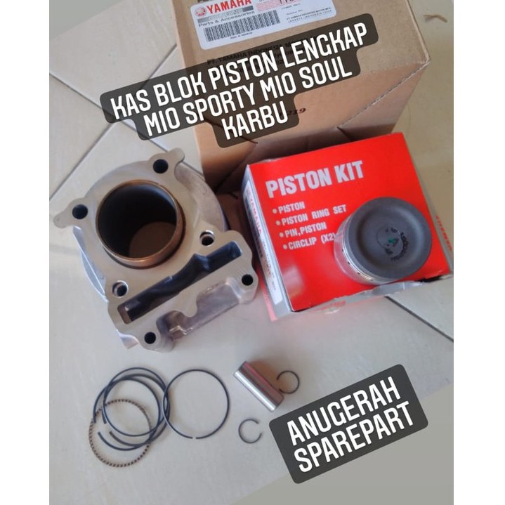 Kas Blok Piston KIT Lengkap YAMAHA Mio Karbu Sporty Smile Mio Soul ORI YGP