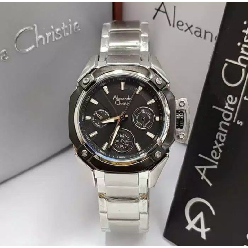 ALEXANDRE CHRISTIE 6225 AC 6225 Ac 6225 SILVER BLACK WANITA ORIGINAL