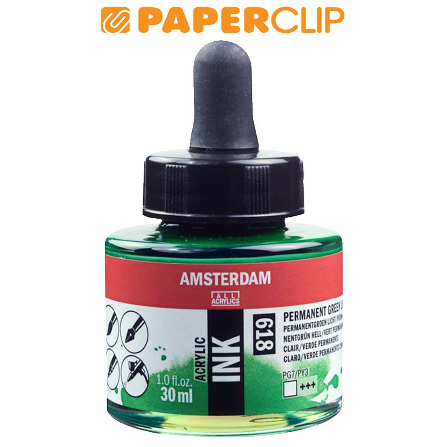 

CAT ACRYLIC AMSTERDAM 17206180AAC INK 30ML PERMANENT GREEN LIGHT