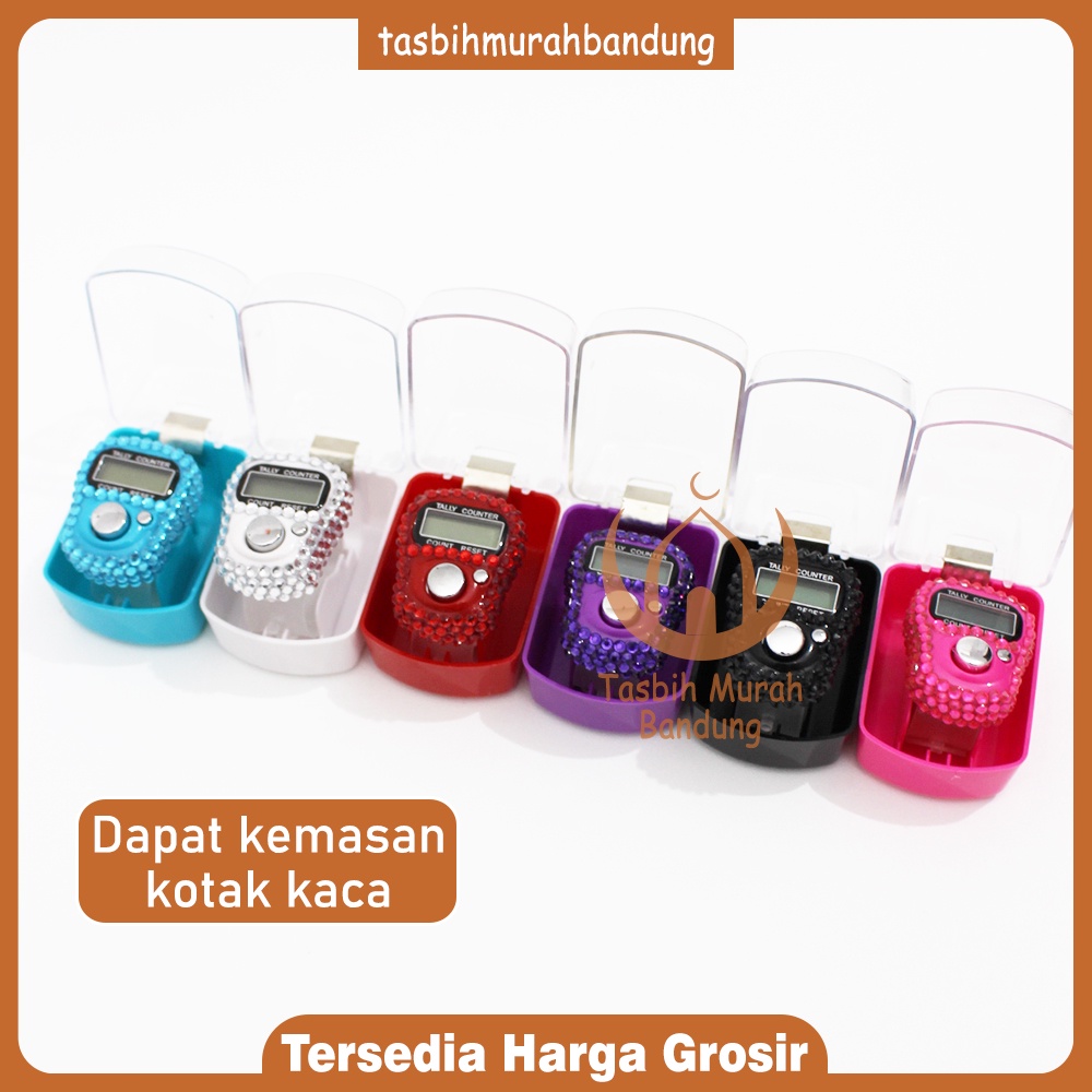 [JIXIN SERIES] Tasbih Digital JIXIN Swarovski Manik - Kemasan Kotak Kaca