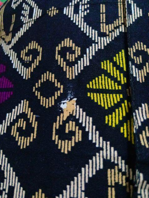 Freypv 7096 Short Batik Black Blue Green M-xl Kemeja Batik