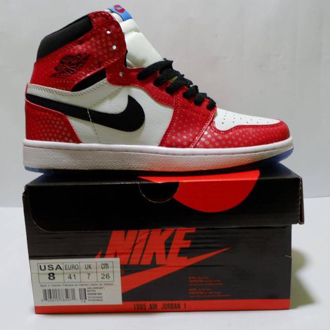✨ HARGA TURUN SEPATU SNEAKER WANITA✨ NIKE AIR JORDAN 1 RETRO HI SPIDERMAN CHICAGO ,SEPATU BASKET