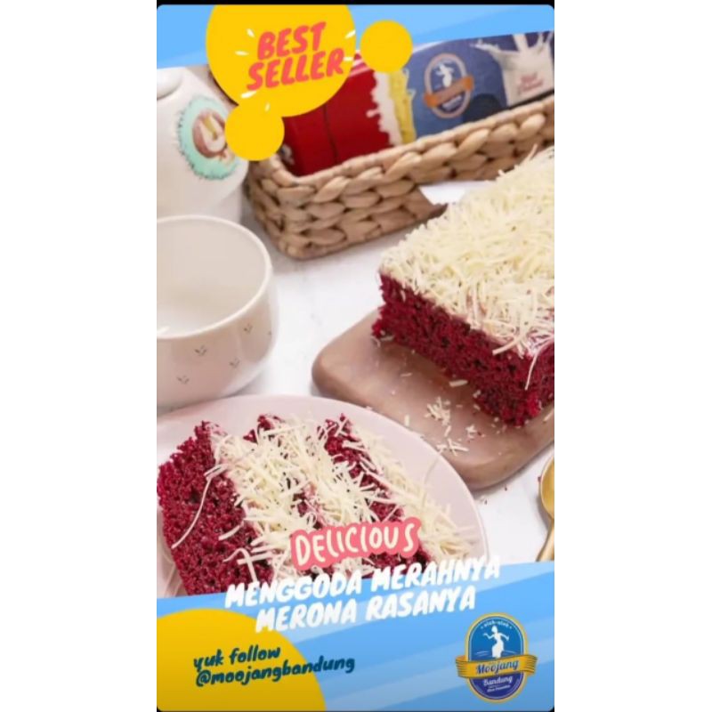 

bolu moojang Bandung Redvelvet keju