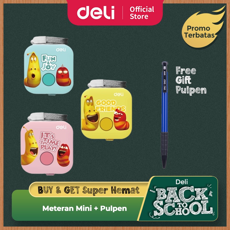 

Deli Larva Measure Tape / Meteran Mini Plastik 1.5 m 3 Warna Fiberglass Tidak Mudah Kusut dan Tahan Lama E79651