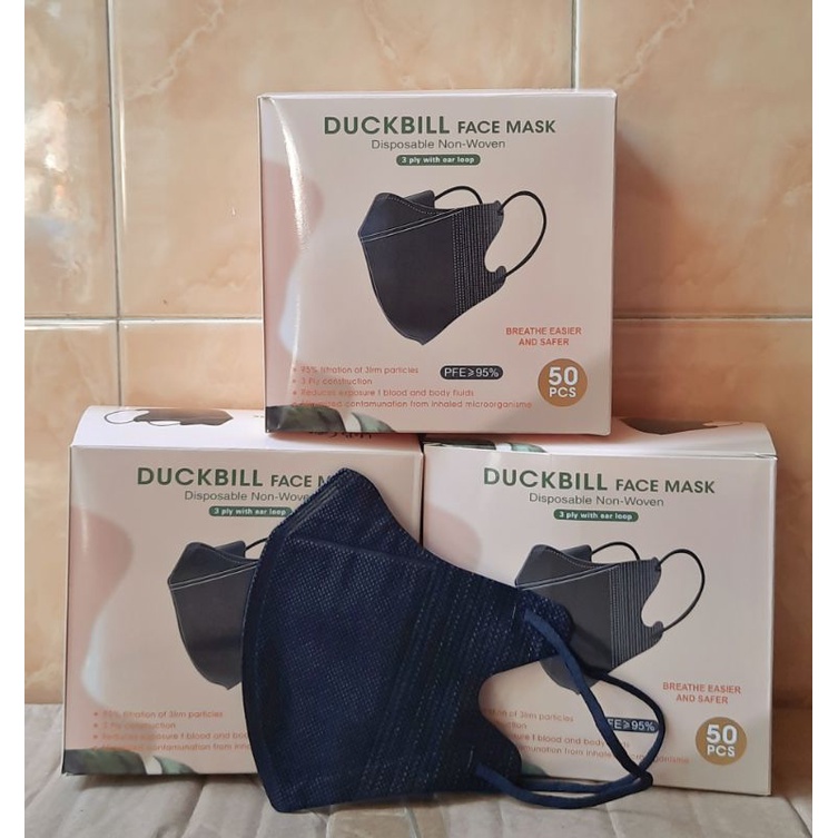 masker duckbill face mask duckbil earloop isi 50 pcs-2