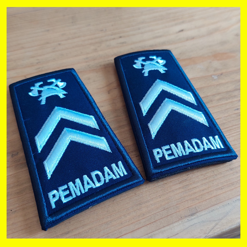 Pangkat Pemadam PDH 2b Bordir / WG-60g