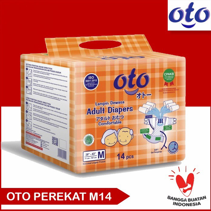 Oto Adult Diapers Perekat M14