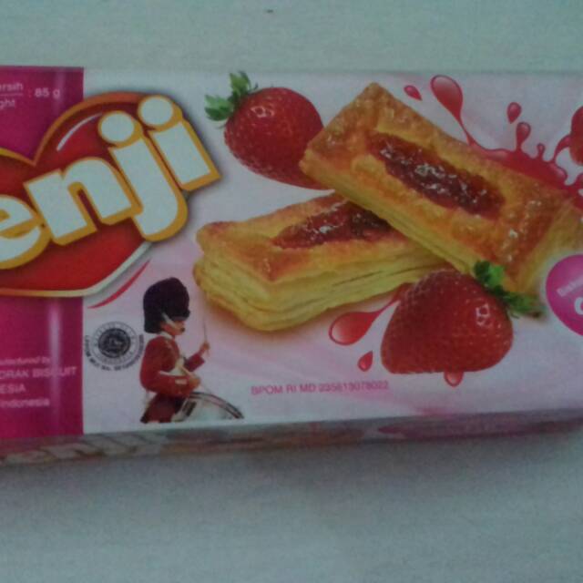 

Genji biscuit strawberry Pie isi 85g