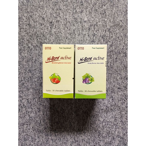 Hi-Bone Active Chew Anggur / Strawbery 30 tablet - Hi-Bone Active - Hi Bone Active PROMO