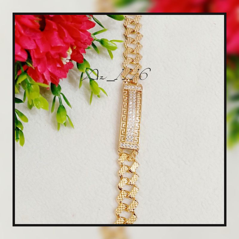 GELANG RANTAI PERMATA XUPING_GELANG RANTAI MEWAH GOLD MURAH