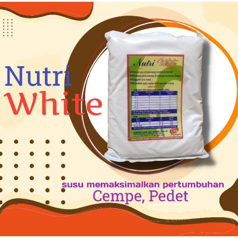 Nutri White Susu Ternak Sapi Pedet Cempe Domba Penggemukan susu  anti diare.
