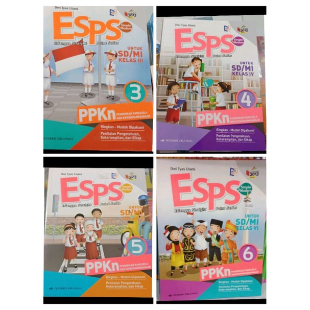 PROMO ORIGINAL BUKU PKN ESPS PPKN KELAS 6 SD / MI ERLANGGA BUKU BARU