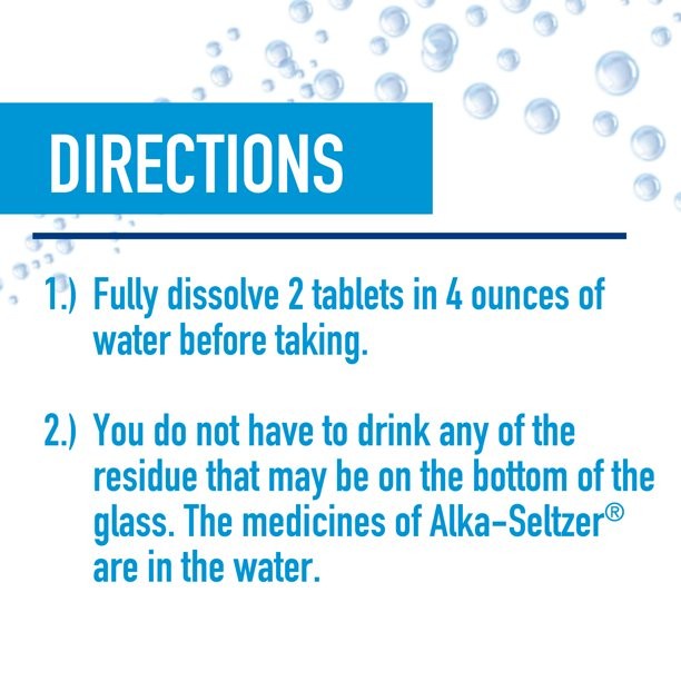 Alka Seltzer Lemon Lime Original - Sakit Kepala Perut Kembung Maag Mual Hangover