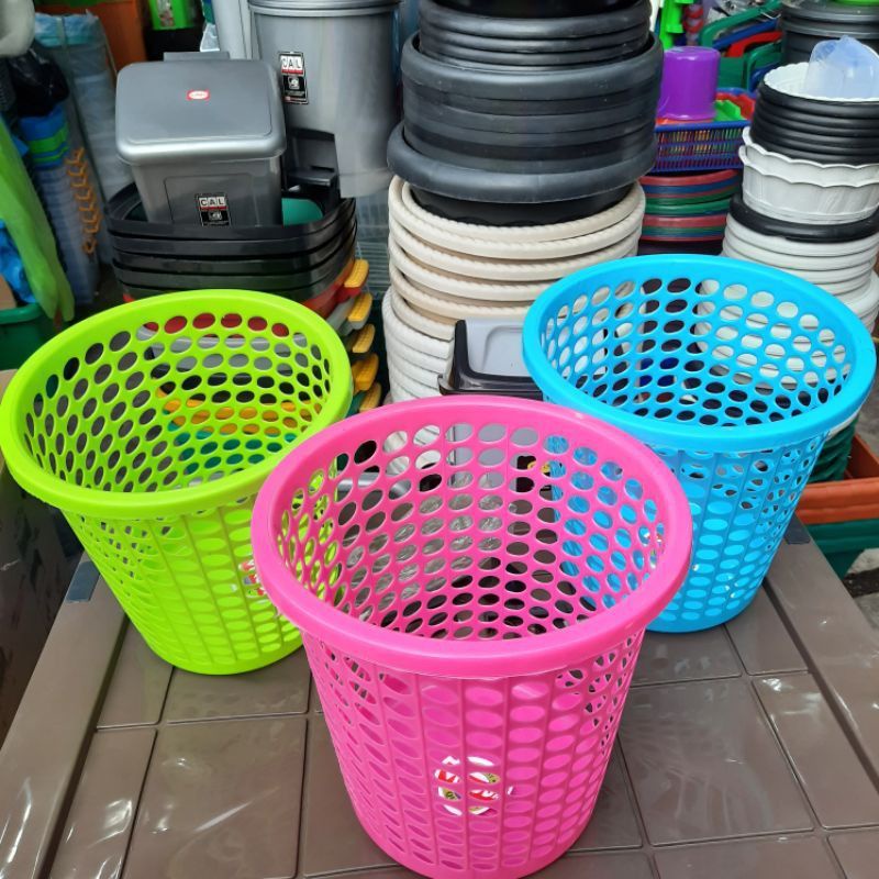 Tempat Sampah Bulat VINODA / Keranjang Sampah Bulat Warna