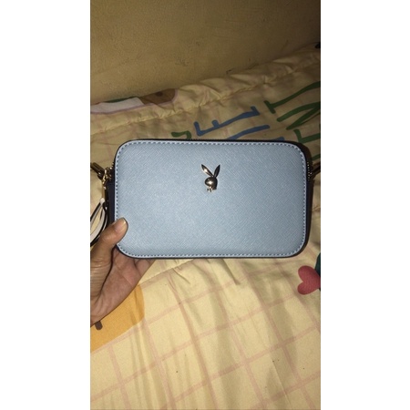 CROSSBODY BAG BLUE PLAYBOY BUNNY