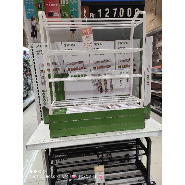 rak sepatu putih ace hardware