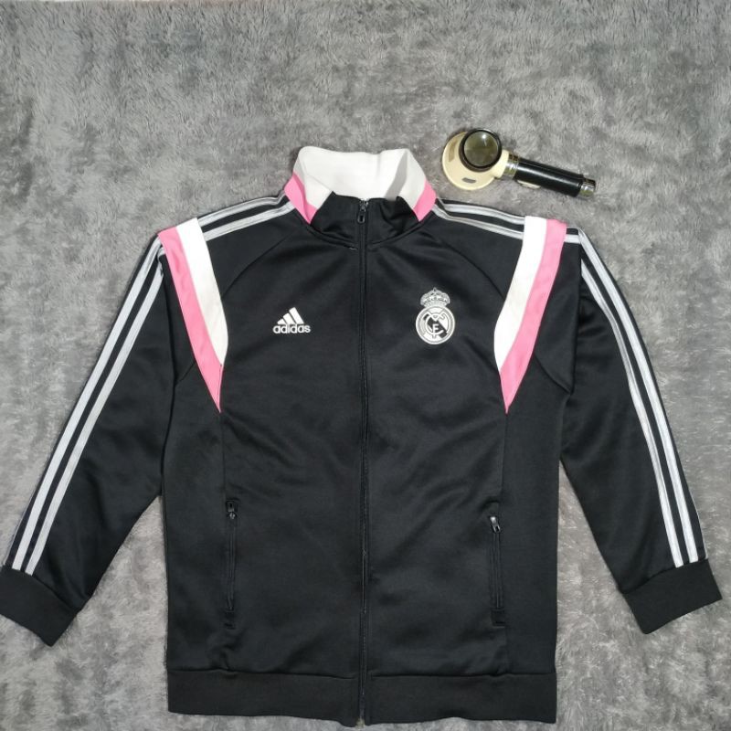 Jaket tracktop bola Adidas Real Madrid