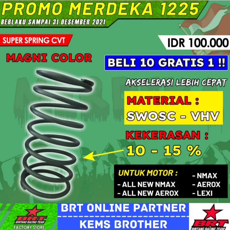 PER CVT BRT ALL MATIC NMAX AEROX  ALL NEW NMAX ALL NEW AEROX LEXI MIO 10%-15% DAN 20%