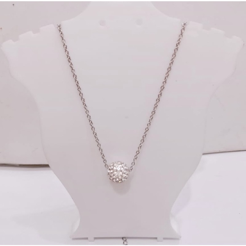 kalung titanium//kalung bola disko//titanium//kalung