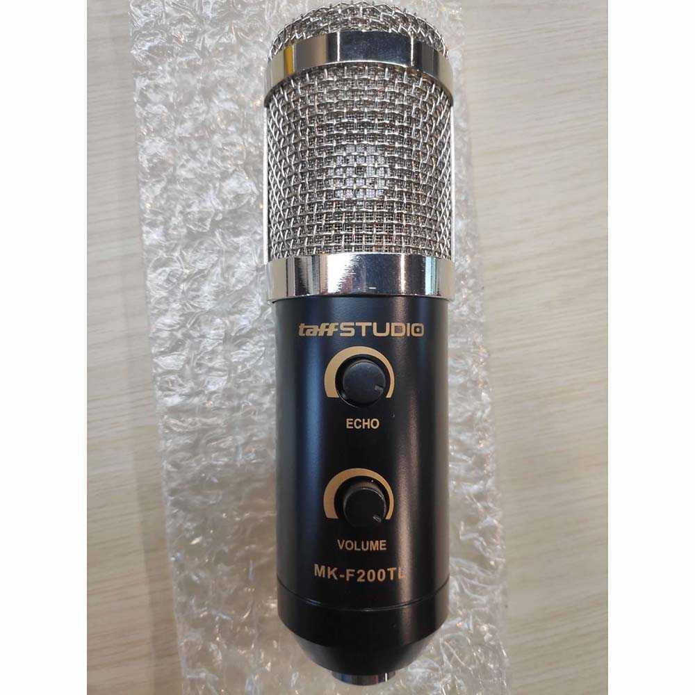 TaffSTUDIO Karaoke Condenser Microphone 3.5mm with Stand - MK-F200TL ( Al-Yusi )