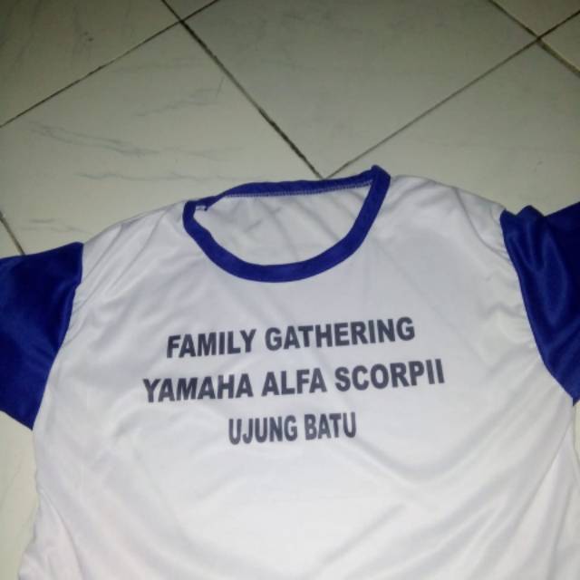Kaos murah promosi usaha event kampanye pabrik family gathering