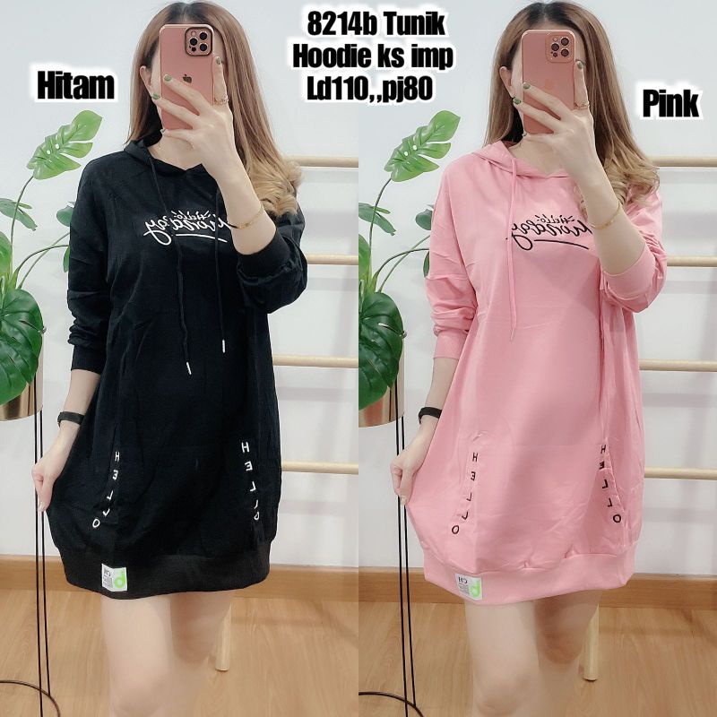 Tunik Wanita Hoodie Import